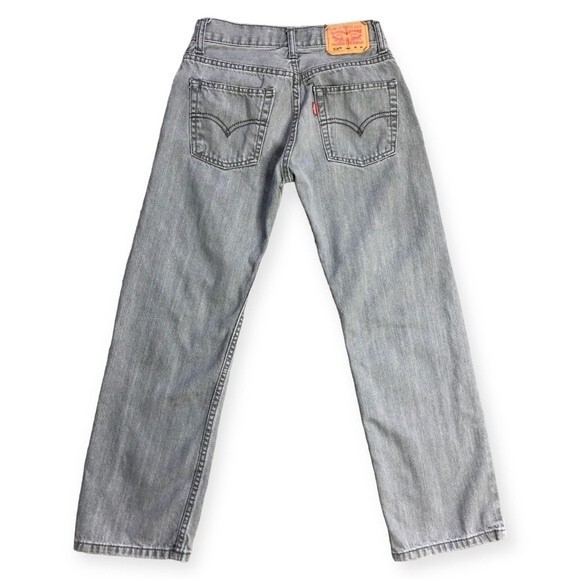 Levis Grey 514 Regular Fit Straight Denim Jeans - Picture 3 of 5